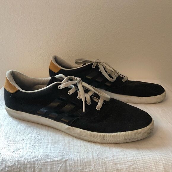 ADIDAS ORIGINALS Suede Black Sneakers Size 13 Men's - Picture 5 of 13